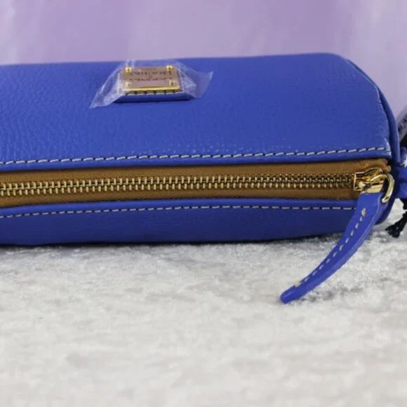 Dooney & Bourke Buffy Crossbody - PIPI Blue Pebble Leather Bag NWT - Picture 3 of 13